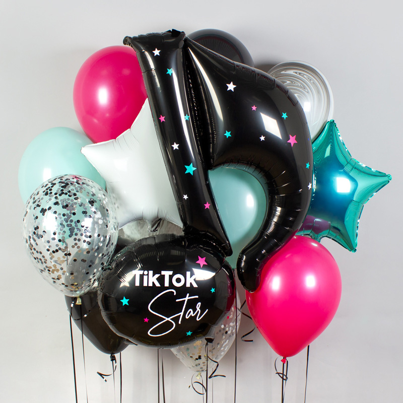 Набор шаров «TikTok Star» — 13 шаров в комплекте, шар-нота, доставка в Белгороде